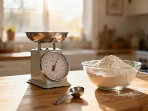 Lupa przybliżająca kolorową etykietę produktu spożywczego, symbolizująca wnikliwą analizę składu podczas zakupów.